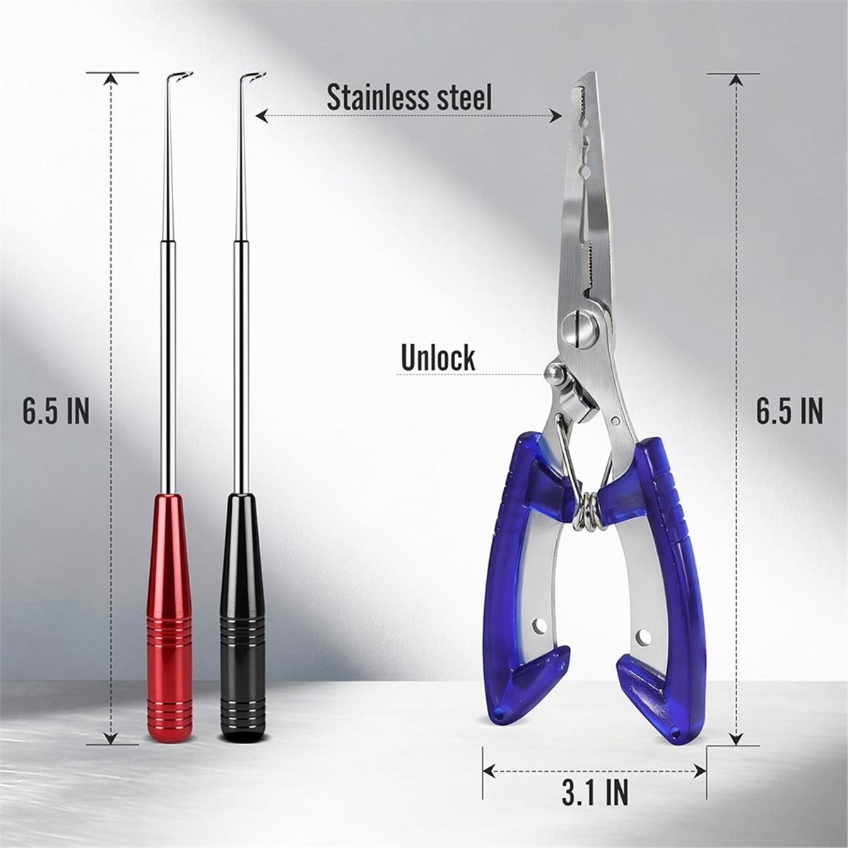 Fishing Hook Stainless Steel - أداة إزالة خطافات الصيد T34C ومجموعة