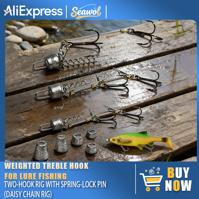 Fishing Hook Treble - مجموعات خطافات صيد السمك الفولاذية، طعوم