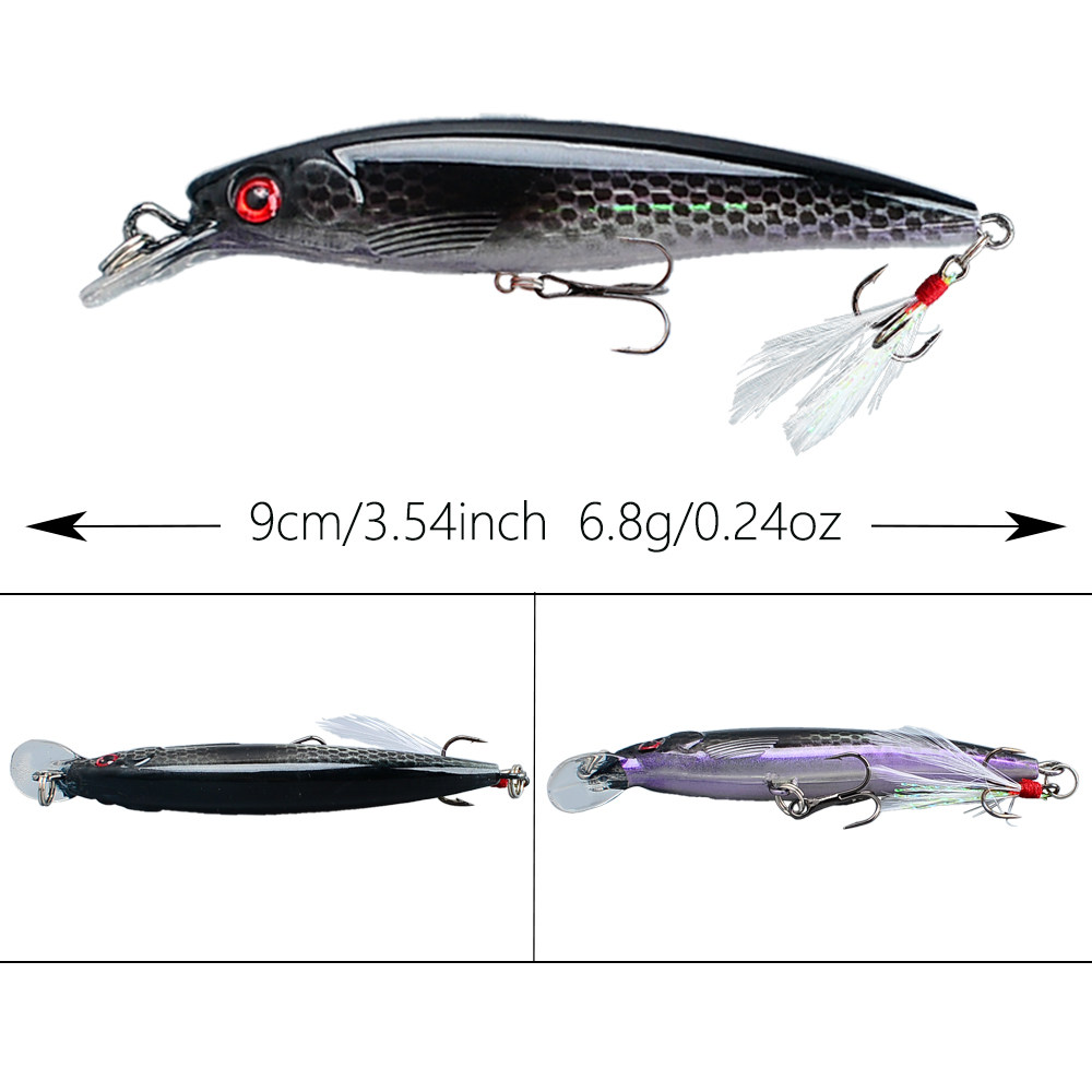 مجموعة من 10 طعوم صيد السمك ال - مراجعة Fishing Hook Treble وسعره