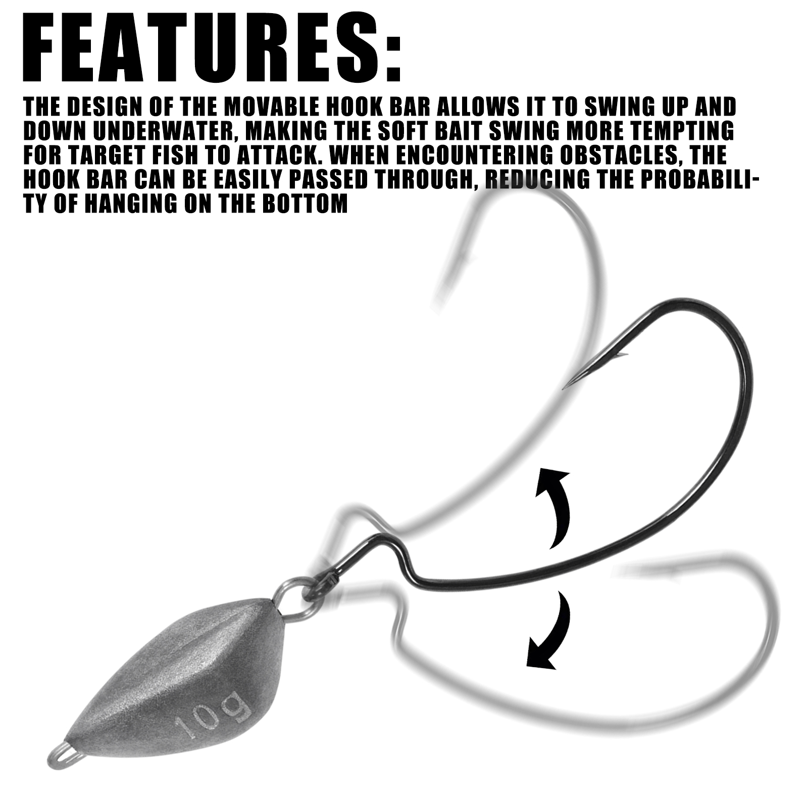 SAMOLLA 5 قطع وزن الصيد برأس ت - مراجعة Fishing Hook Jig وسعره