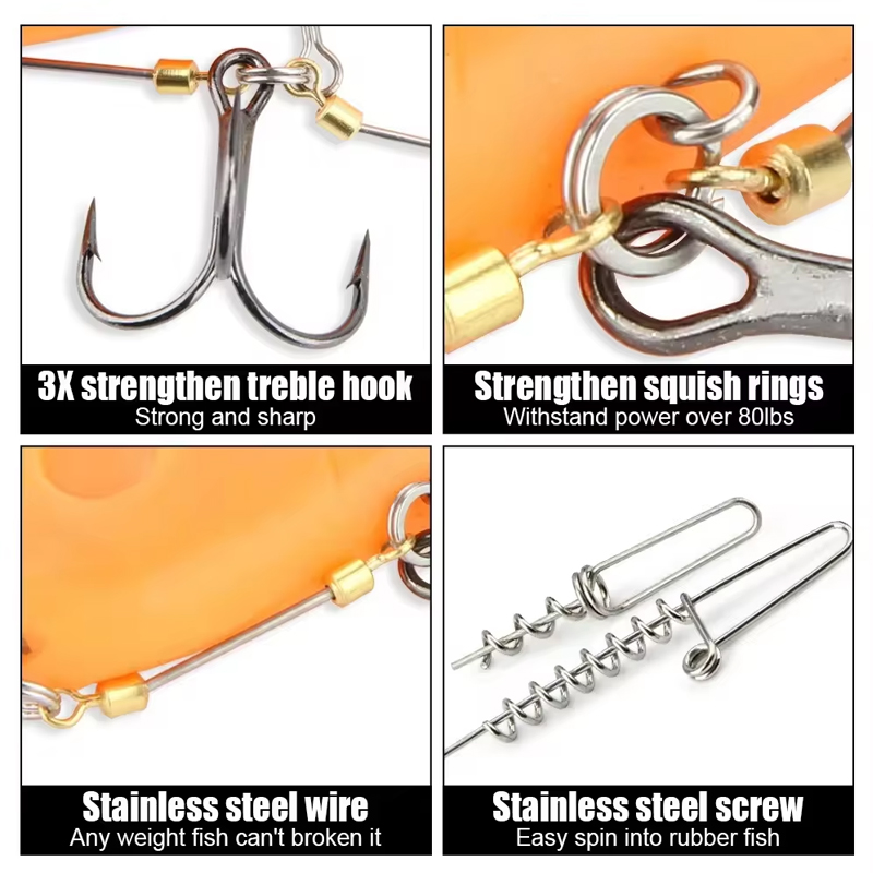 مجموعات خطافات صيد السمك الفول - مراجعة Fishing Hook Treble وسعره