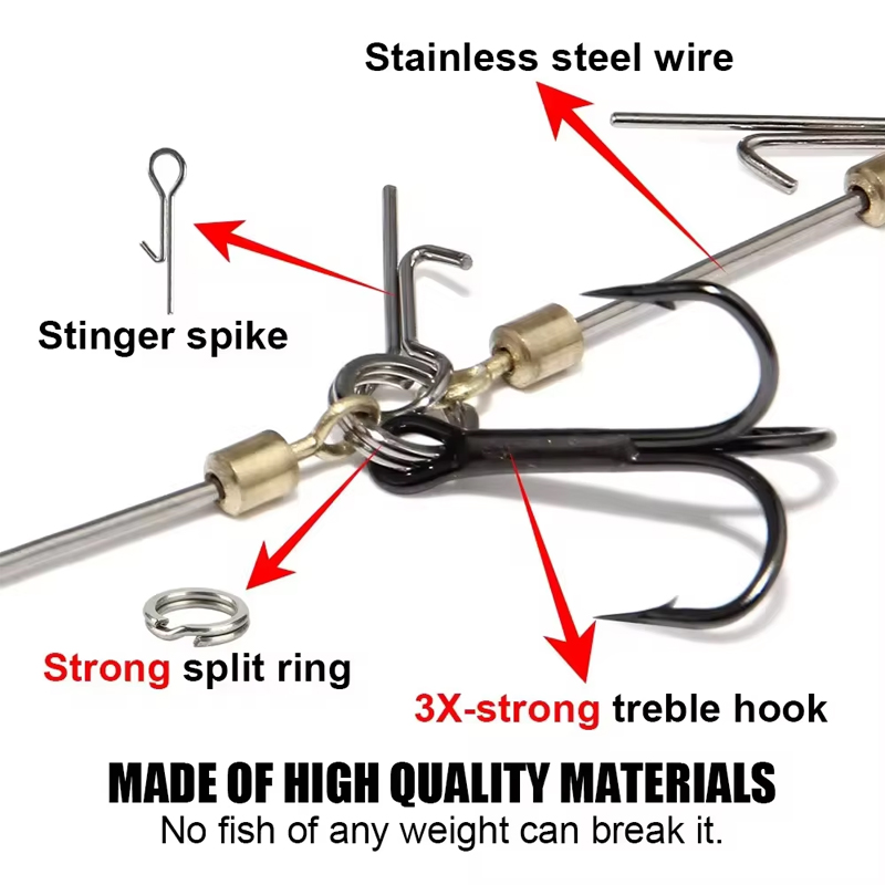 مجموعات خطافات صيد السمك الفول - مراجعة Fishing Hook Treble وسعره