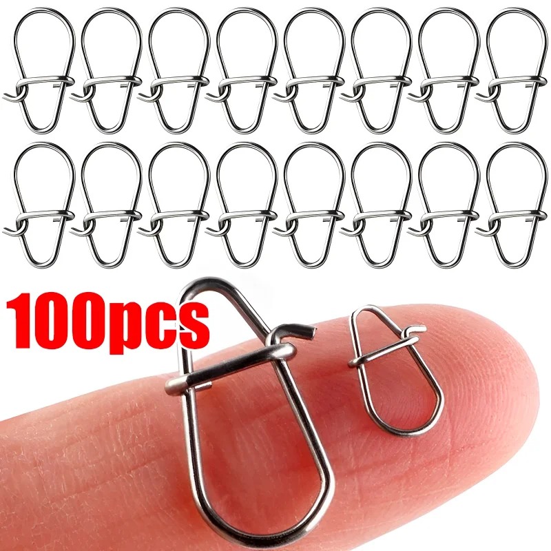 100 قطعة مشبك صيد من الفولاذ ا - مراجعة Fishing Hook Stainless Steel وسعره